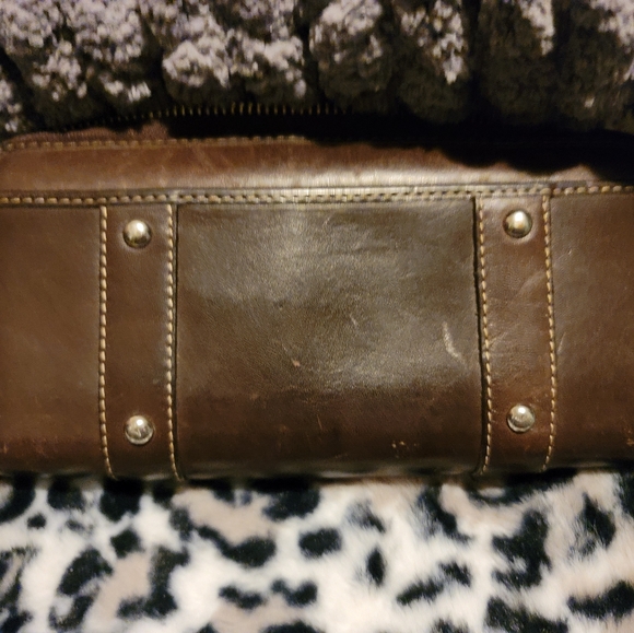 Gently used Vintage Coach Brown leather strap wallet. - Picture 3 of 3